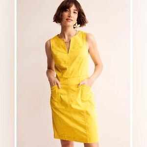 Women's Yellow Helena Chino Short Dress